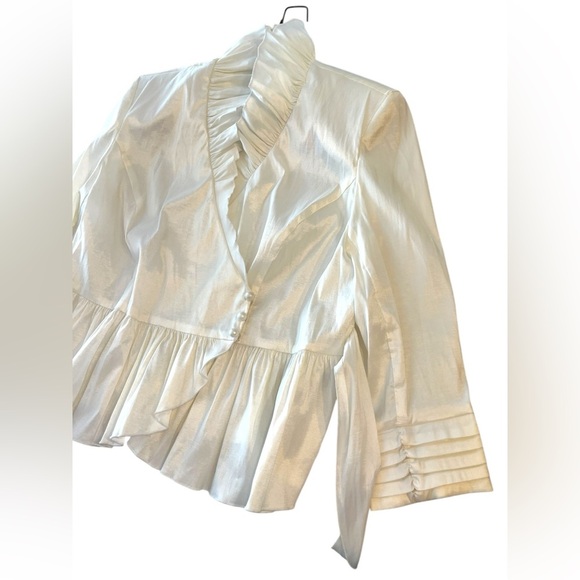 NWT Giovanna Signature Ruffle Wrap Blouse Top Sz 20W - Picture 3 of 11
